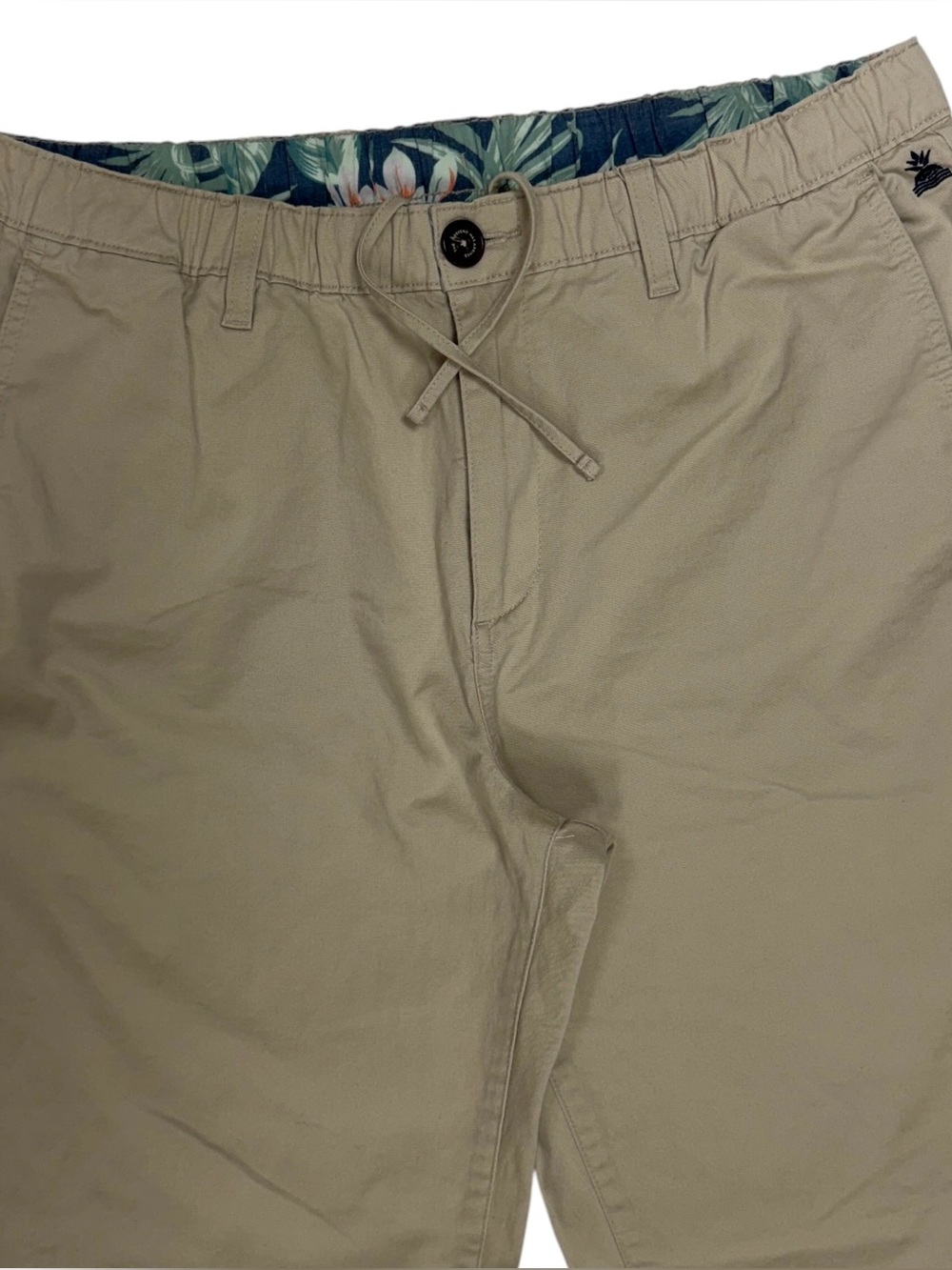 Chubbies Pants Mens Large Khaki Performance Stretch Elastic Waist Drawstring